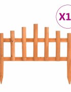 vidaXL Ниски огради за лехи 10 бр чам 44 м