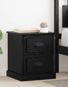 vidaXL Нощен шкаф 2 бр. Черния дъб 39 x 39 x 47.5 см