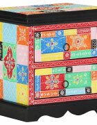 vidaXL Нощен шкаф 2 бр. Многоцветен 40 x 35 x 45 см