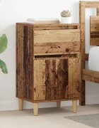 vidaXL Нощен шкаф 2 бр. Старо дърво 40 x 35 x 70 см