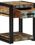 vidaXL Нощен шкаф 40 x 40 x 50 cm Солидно възстановено дърво