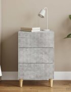 vidaXL Нощен шкаф Бетонно сиво 43 x 41 x 665 см Инженерна дървесина