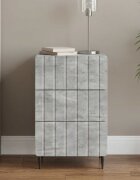 vidaXL Нощен шкаф Бетонно сиво 43x 41 x 68 см Инженерна дървесина