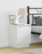 vidaXL Нощен шкаф Бяло 39 x 345 x 50 см Инженерна дървесина