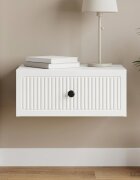 vidaXL Нощен шкаф Бяло 49 x 345 x 20 см Инженерна дървесина
