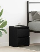 vidaXL Нощен шкаф Черния дъб 30 x 30 x 40 cm Инженерно дърво