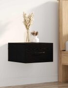 vidaXL Нощен шкаф Черния дъб 35 x 35 x 20 см Инженерна дървесина