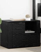 vidaXL Нощен шкаф Черния дъб 35 x 60 x 50 см Инженерна дървесина