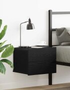vidaXL Нощен шкаф Черния дъб 40 x 30 x 30 см Инженерна дървесина