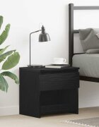 vidaXL Нощен шкаф Черния дъб 40 x 30 x 39 см Инженерна дървесина