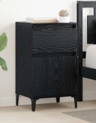 vidaXL Нощен шкаф Черния дъб 40 x 35 x 70 см Инженерна дървесина