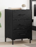 vidaXL Нощен шкаф Черния дъб 40 x 40 x 66 см Инженерна дървесина
