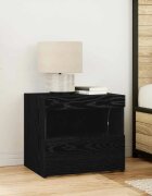 vidaXL Нощен шкаф Черния дъб 50 x 40 x 45 cm Инженерна дървесина