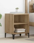 vidaXL Нощен шкаф Дъб 40 x 30 x 50 cm Инженерна дървесина