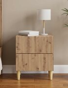vidaXL Нощен шкаф Дъб артизан 43 x 345 x 48 см Инженерна дървесина