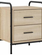 vidaXL Нощен шкаф Дъб сонома 40 x 30 x 50 cm Инженерна дървесина