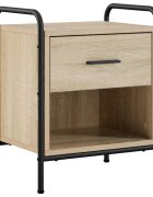 vidaXL Нощен шкаф Дъб сонома 40 x 30 x 50 cm Инженерна дървесина
