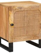 vidaXL Нощен шкаф Естествен 40 x 33 x 46 см