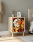 vidaXL Нощен шкаф GENNEP Дъб сонома 36 x 33 x 50 см