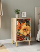 vidaXL Нощен шкаф GENNEP Дъб сонома 36 x 33 x 60 см