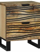 vidaXL Нощен шкаф Натурално 40 x 33 x 46 см Инженерна дървесина