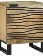 vidaXL Нощен шкаф Натурално 40 x 33 x 46 см Инженерна дървесина