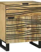 vidaXL Нощен шкаф Натурално 50 x 33 x 60 см Инженерна дървесина