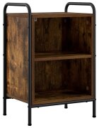vidaXL Нощен шкаф Опушен дъб 40 x 30 x 60 cm Инженерна дървесина