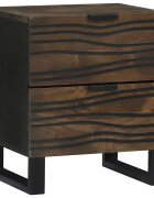 vidaXL Нощен шкаф Орех 40 x 33 x 46 см Инженерна дървесина