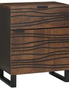 vidaXL Нощен шкаф Орех 50 x 33 x 60 см Инженерна дървесина