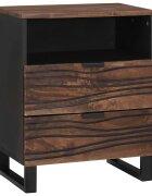 vidaXL Нощен шкаф Орех 50 x 33 x 62 см Инженерна дървесина