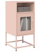vidaXL Нощен шкаф Pink 36x39x78 cm Студено валцувана стомана