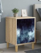 vidaXL Нощен шкаф RAALTE 2 бр. Дъб сонома 36 x 33 x 50 см