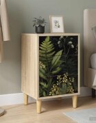 vidaXL Нощен шкаф RHENEN Дъб сонома 36 x 33 x 60 см