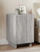 vidaXL Нощен шкаф Сив Сонома 335 x 345 x 50 см Инженерна дървесина