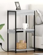 vidaXL Нощен шкаф Сив Сонома 41 x 31 x 76 см Инженерна дървесина
