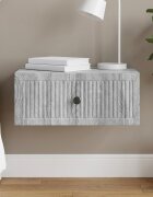 vidaXL Нощен шкаф Сива сонома 49 x 345 x 20 см Инженерна дървесина