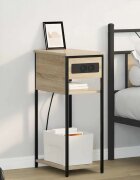 vidaXL Нощен шкаф Сонома дъб 41 x 28 x 76 см Инженерна дървесина