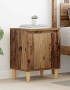vidaXL Нощен шкаф Старо дърво 40 x 30 x 50 cm Инженерна дървесина