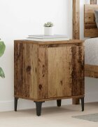 vidaXL Нощен шкаф Старо дърво 40 x 30 x 50 cm Инженерна дървесина