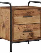 vidaXL Нощен шкаф Старо дърво 40 x 30 x 50 cm Инженерна дървесина