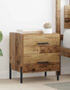 vidaXL Нощен шкаф Старо дърво 40 x 35 x 475 см Инженерна дървесина
