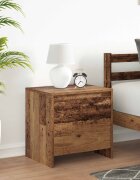 vidaXL Нощен шкаф Старо дърво 45 x 34 x 445 см Инженерна дървесина