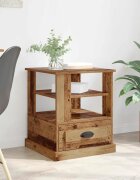 vidaXL Нощен шкаф Старо дърво 50 x 50 x 60 cm Инженерна дървесина