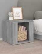 vidaXL Нощна масичка cив сонома 41x40x36 см инженерно дърво