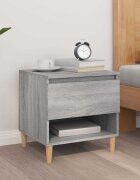 vidaXL Нощна масичка cив сонома 50x46x50 см инженерно дърво