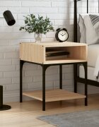 vidaXL Нощна масичка дъб сонома 40x41x50 см инженерно дърво