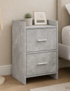 vidaXL Нощни маси Бетонно сиво 40 x 30 x 60 cm Инженерна дървесина
