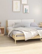 vidaXL Нощни шкафчета 2 бр 40x30x40 см борово дърво масив