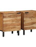 vidaXL Нощни шкафчета 2 бр. 40x33x46 см масивна акация